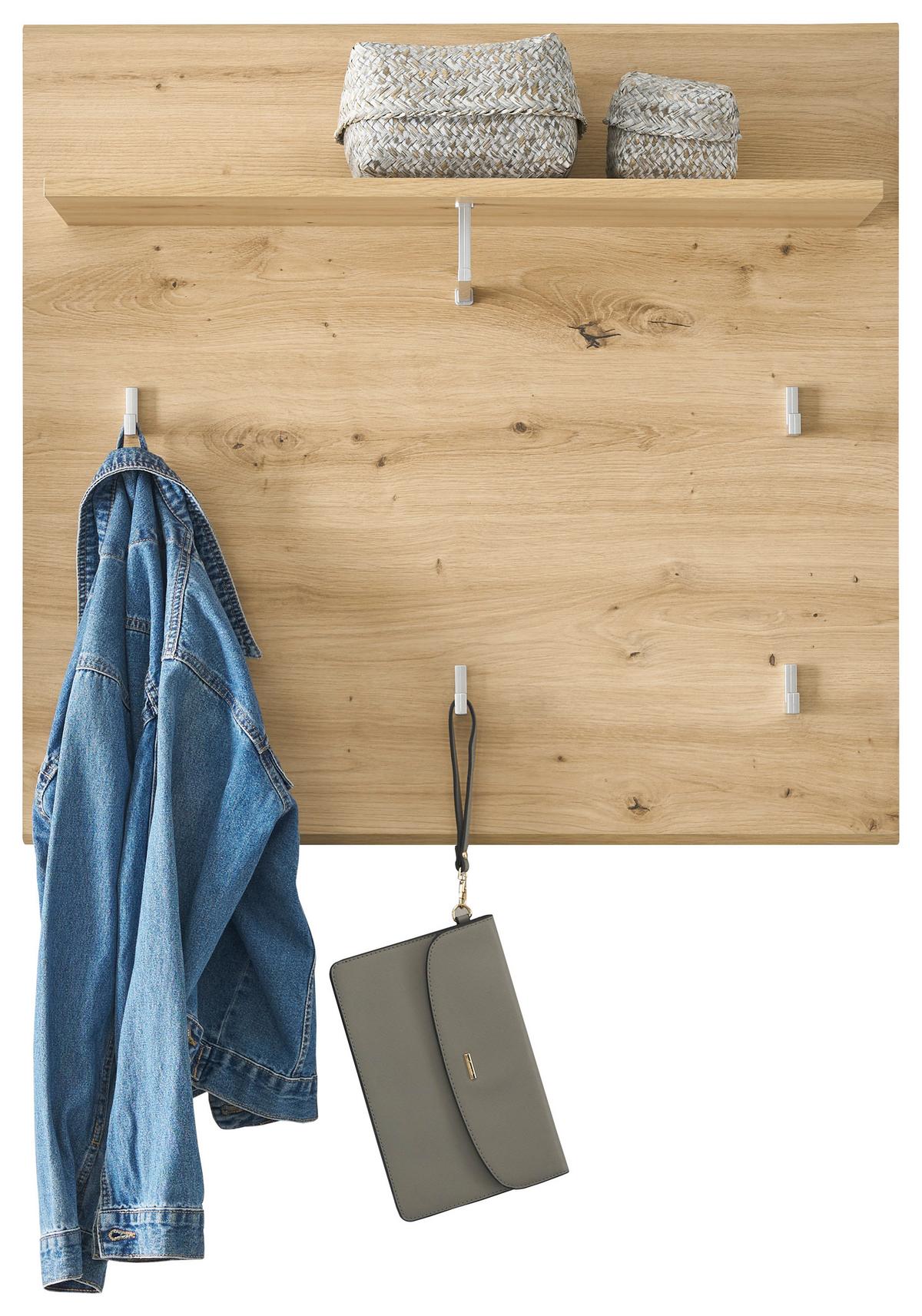 PANEL DO PRZEDPOKOJU NOLA - dąb artisan, Design, materiał drewnopochodny (80/75/28cm) - MID.YOU