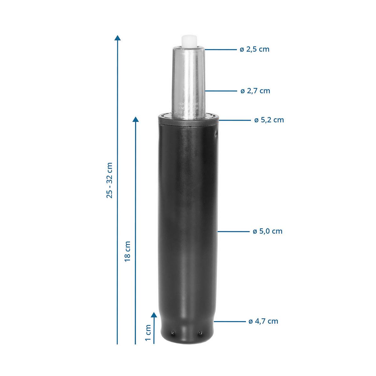Dodatek Za Pisarniški Stolček Gf-S, Črna - črna, Basics, kovina (5,2/25-32/5,2cm) - MID.YOU