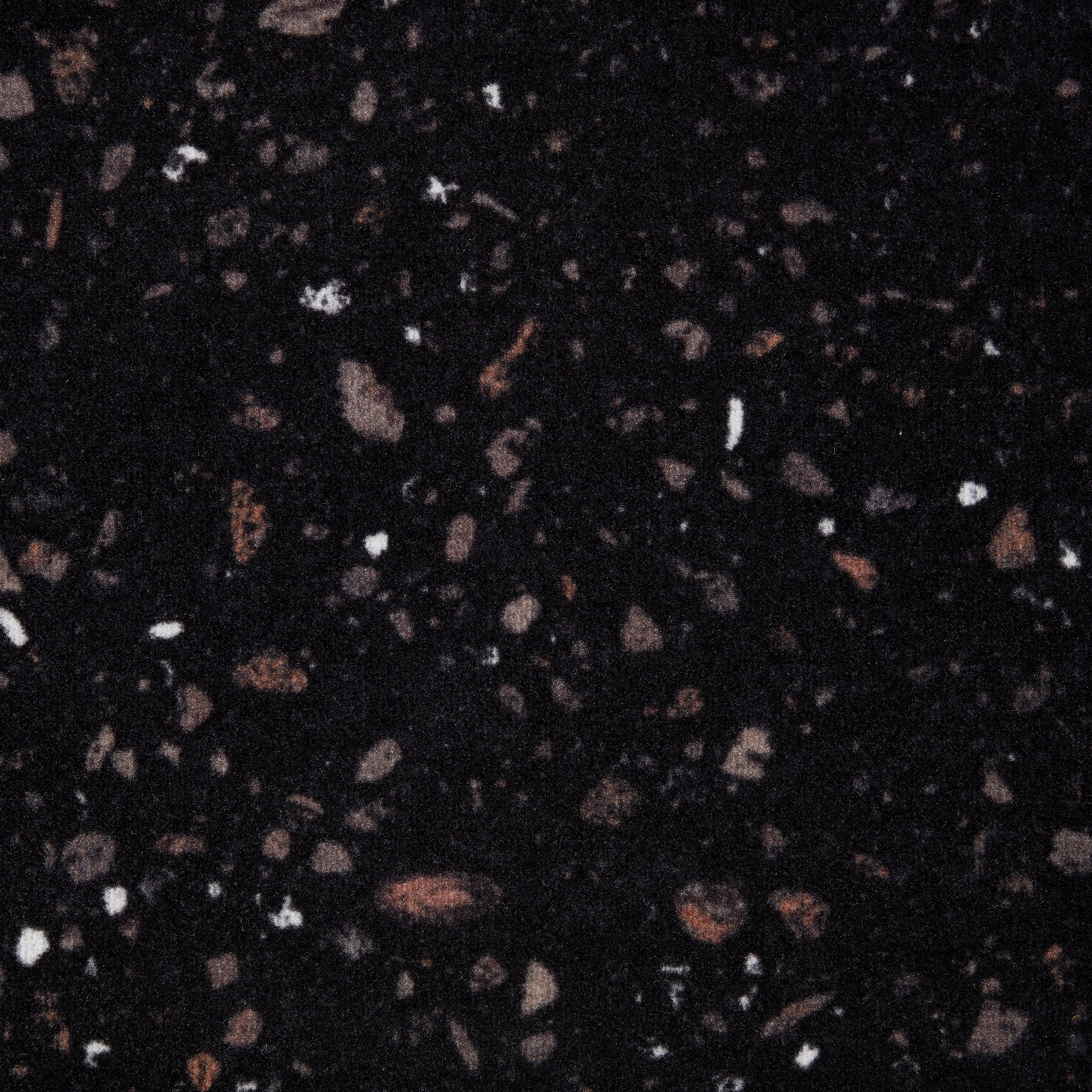 Läufer Terazzo Black in Schwarz ca. 50x150cm - Modern, Kunststoff (50/150cm) - Modern Living