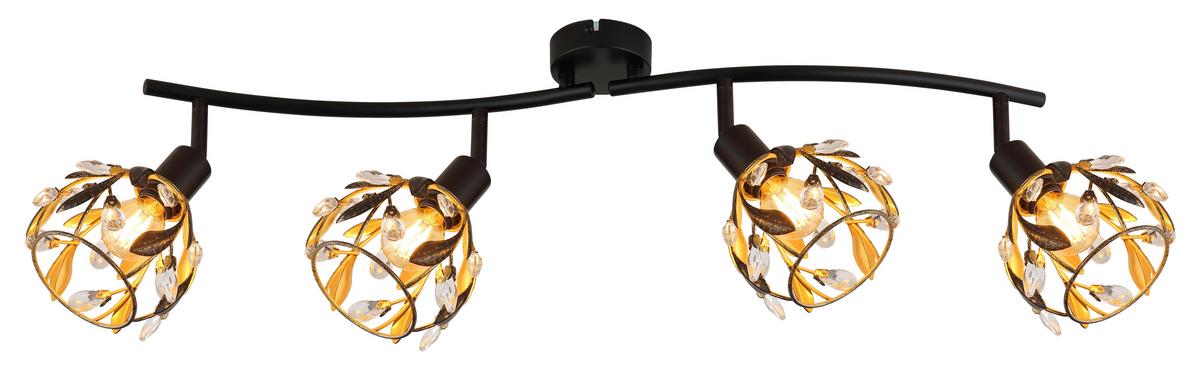 STRAHLER 15759-4 MIKA - Klar/Goldfarben, Basics, Kunststoff/Metall (70/12/15,5cm) - Globo