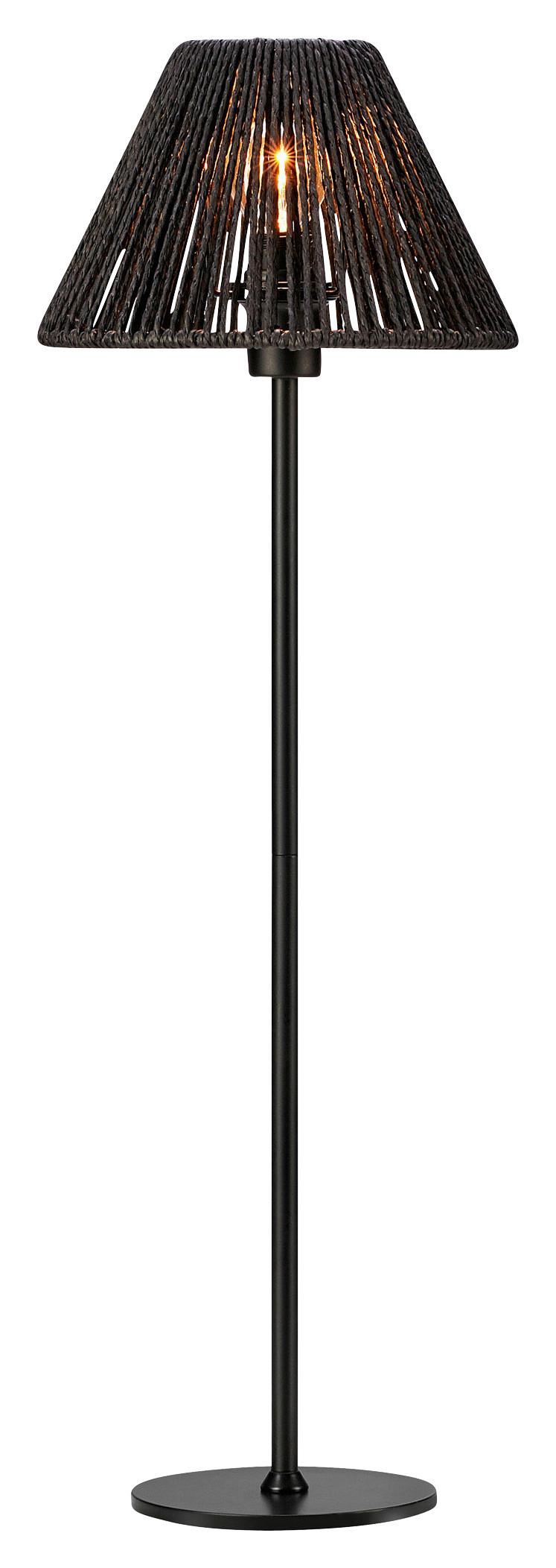 Tischleuchte Corda Table Schwarz max. 40 Watt - Schwarz, Basics, Papier/Metall (20/20/61,5cm) - Markslöjd