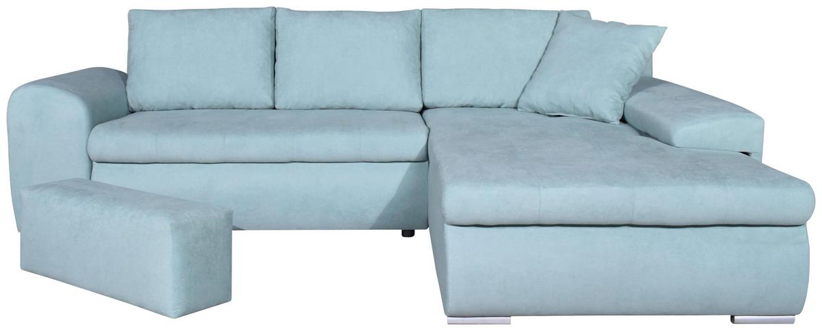 Coltar YANG - verde mentă, Modern, lemn/metal (270/85/185cm)