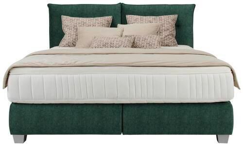 PAT BOXSPRING FOG - verde, Lifestyle, textil (160/200cm) - Premium Living