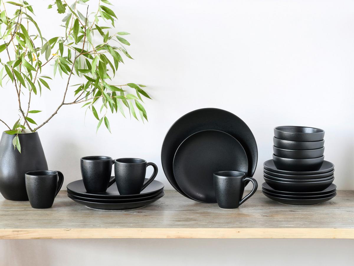 Kombinirani Servis Magic Black Coupe, 20-Delni - črna, Basics, keramika - Creatable