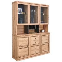 Bife Omara Harvey, Barva Hrasta Artisan - barve hrasta/antracit, Konvencionalno, kovina/steklo (160/209,2/43cm)