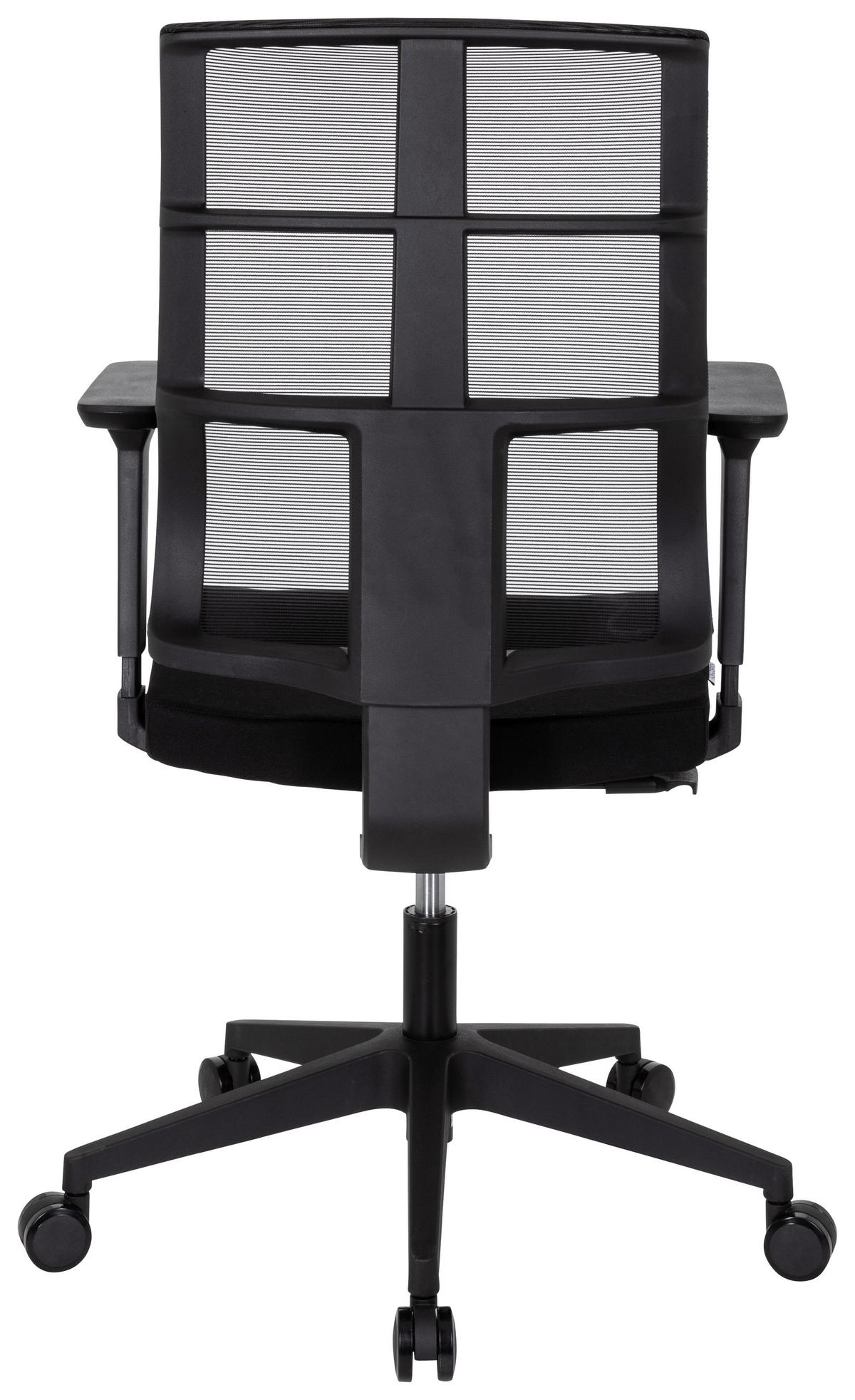 Pisarniški Stol Spinio, Črna - črna, Moderno, umetna masa/tekstil (65/124/60cm) - MID.YOU