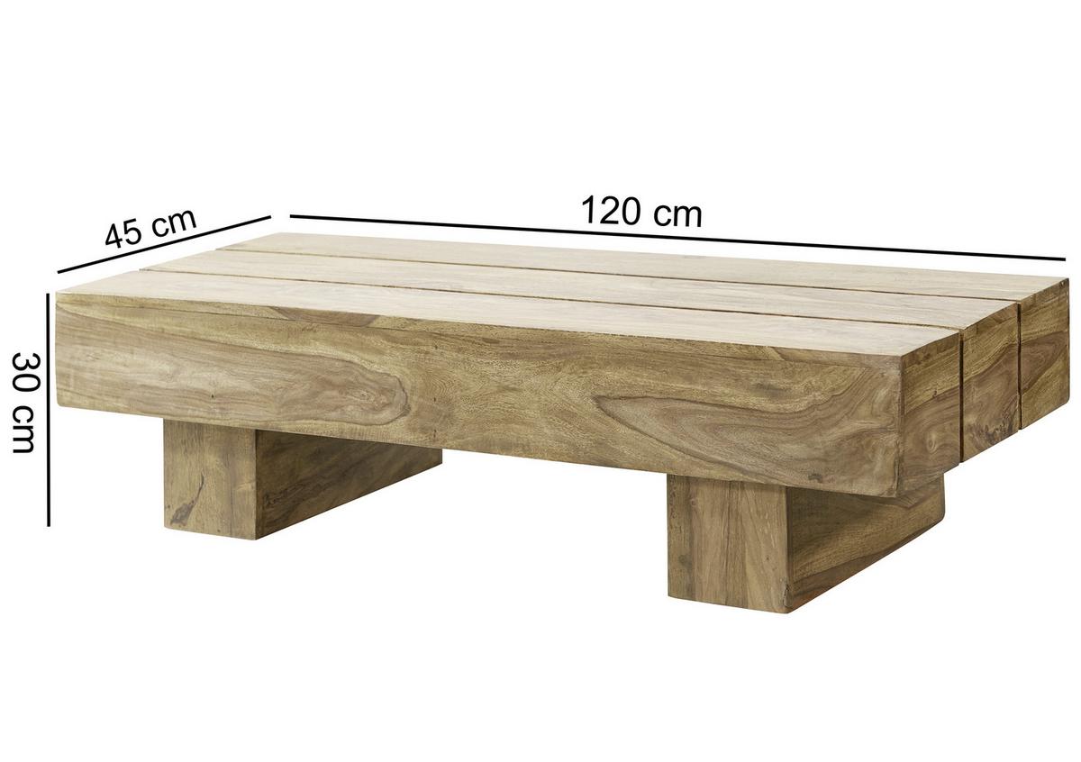 Klubska Miza Sira - barve akacije, Design, les (120/45/30cm) - MID.YOU