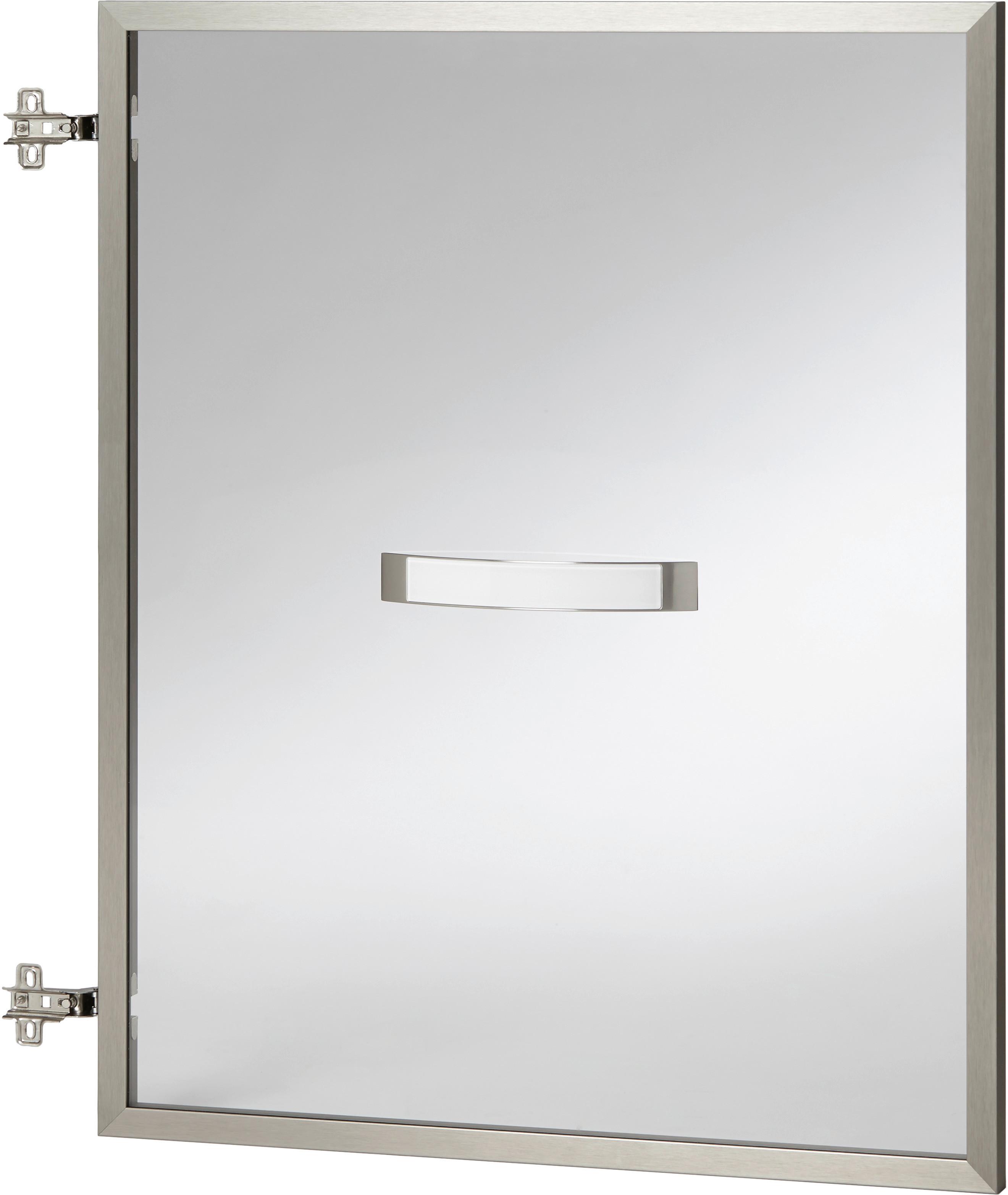 Tür in Alufarben - Champagner/Alufarben, MODERN, Glas/Metall (56.6/70.1/2.1cm) - Premium Living