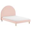 Kinder-/Juniorbett Moon ca. 140x200 cm Rosa - Naturfarben/Rosa, ROMANTIK / LANDHAUS, Holz/Textil (140/200cm) - MID.YOU