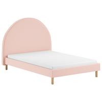 Kinder-/Juniorbett Moon ca. 140x200 cm Rosa - Naturfarben/Rosa, ROMANTIK / LANDHAUS, Holz/Textil (140/200cm) - MID.YOU