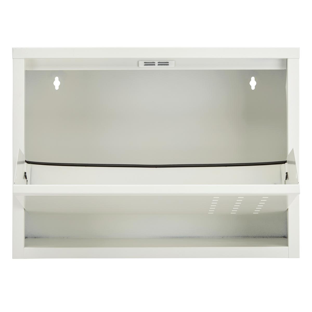 Schuhkipper in Weiss - Weiss, Modern, Metall (50/37/15cm) - Mömax