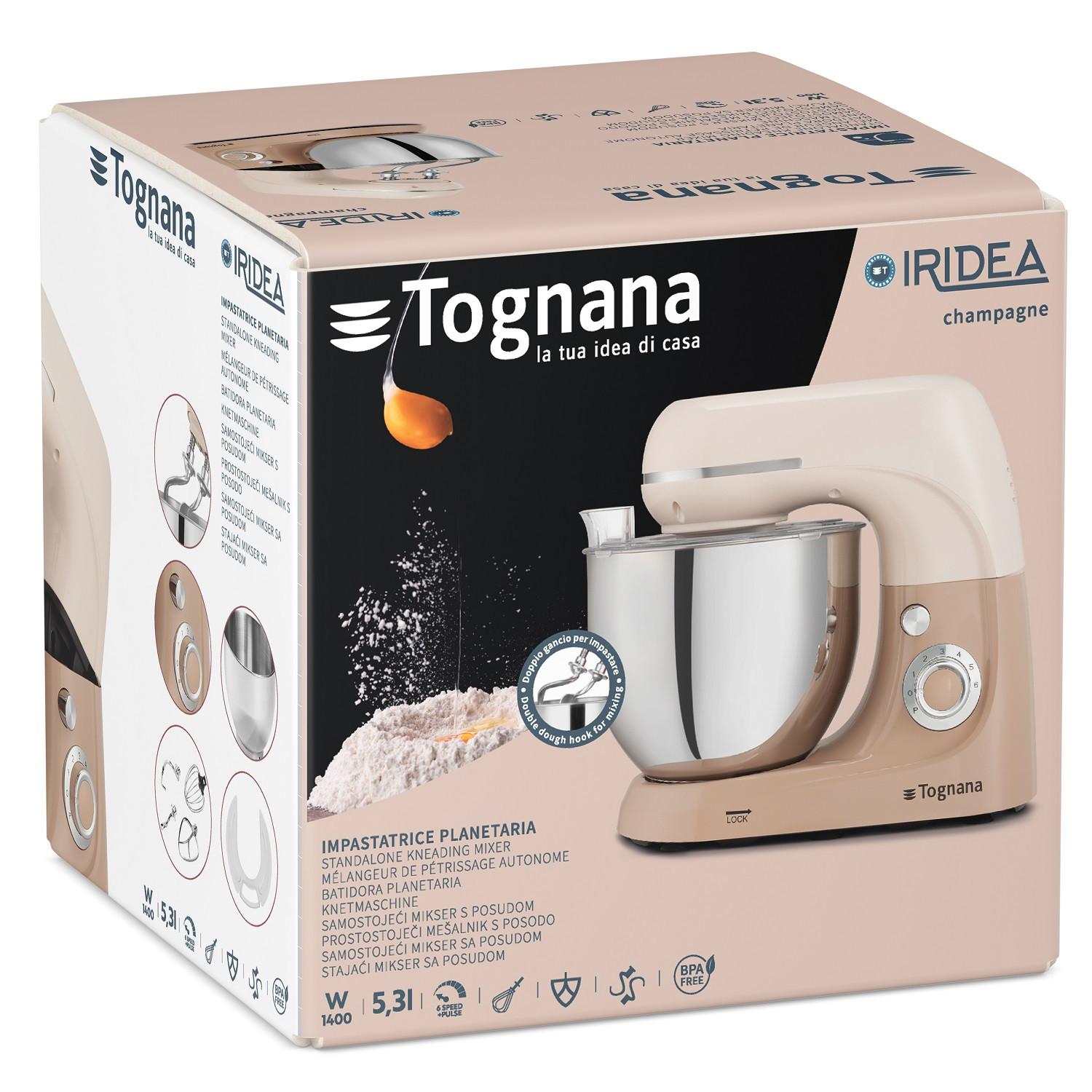 Konyhai Robotgép Iridea - Pezsgő, fém (38,5/39,7/27,5cm) - Tognana