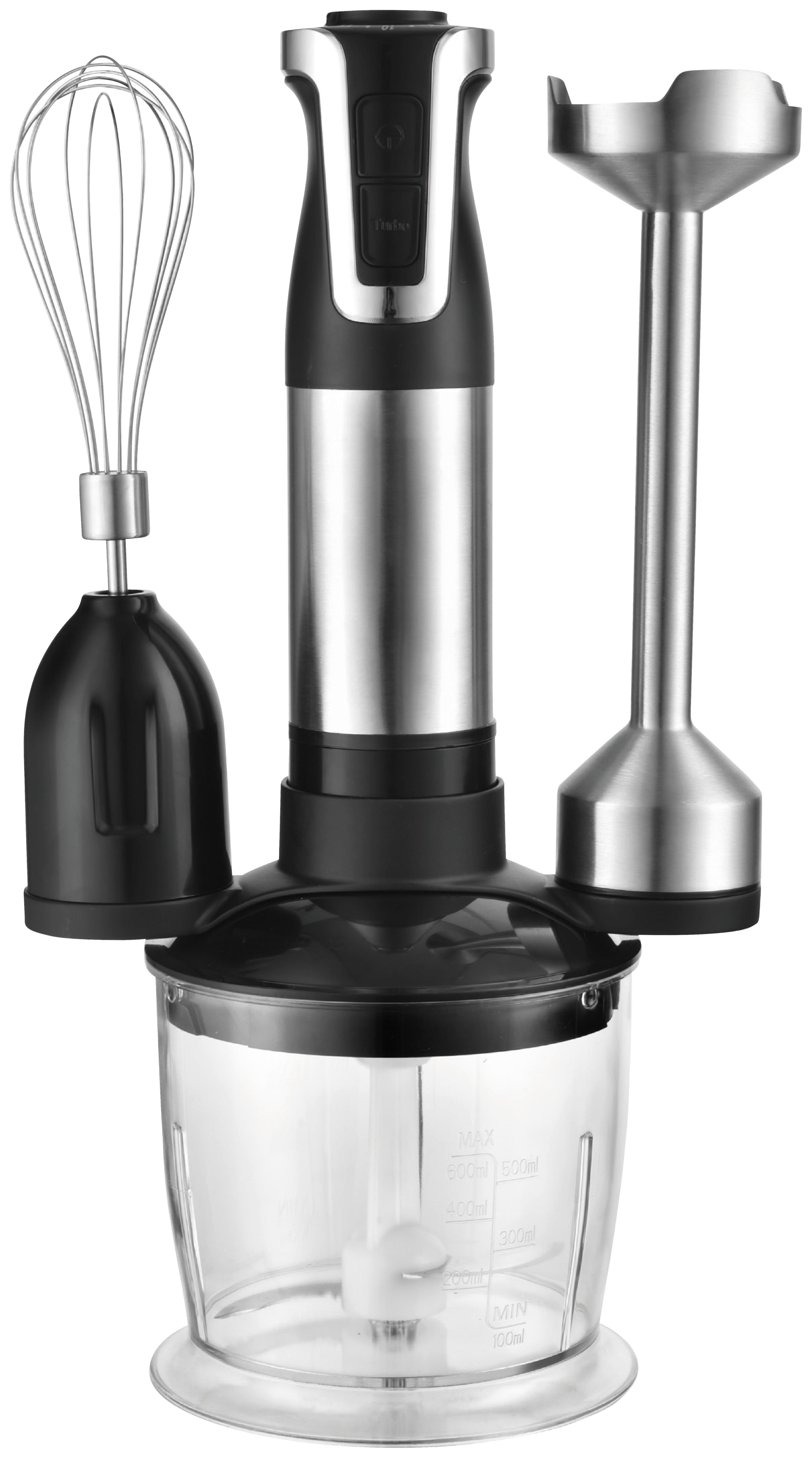 Stabmixer Aaliyah max. 800 Watt - Klar/Edelstahlfarben, ROMANTIK / LANDHAUS, Kunststoff/Metall (19,5/13,5/37cm) - Insido