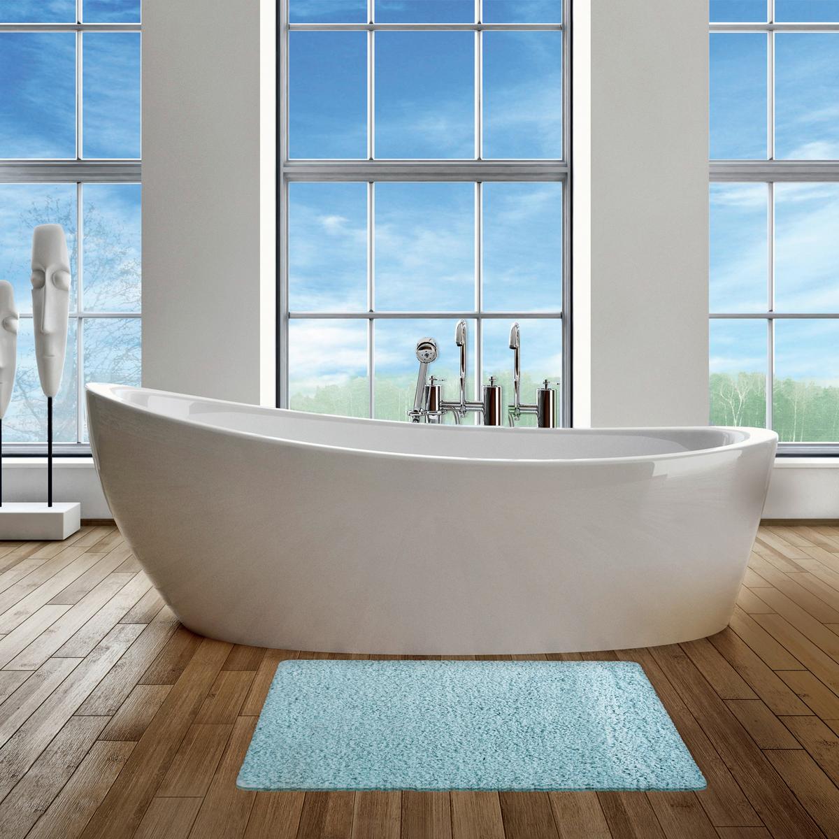 Badteppich 140869 - Hellblau, Konventionell (70/50cm) - Spirella