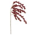Dekozweig Beere in Rot - Rot/Braun, Kunststoff/Metall (73cm)