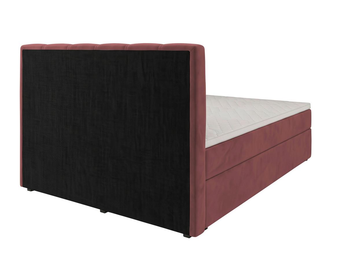Boxbett Dana Rot ca. 140x200cm - Rot/Schwarz, Kunststoff/Textil (140/200cm) - Based