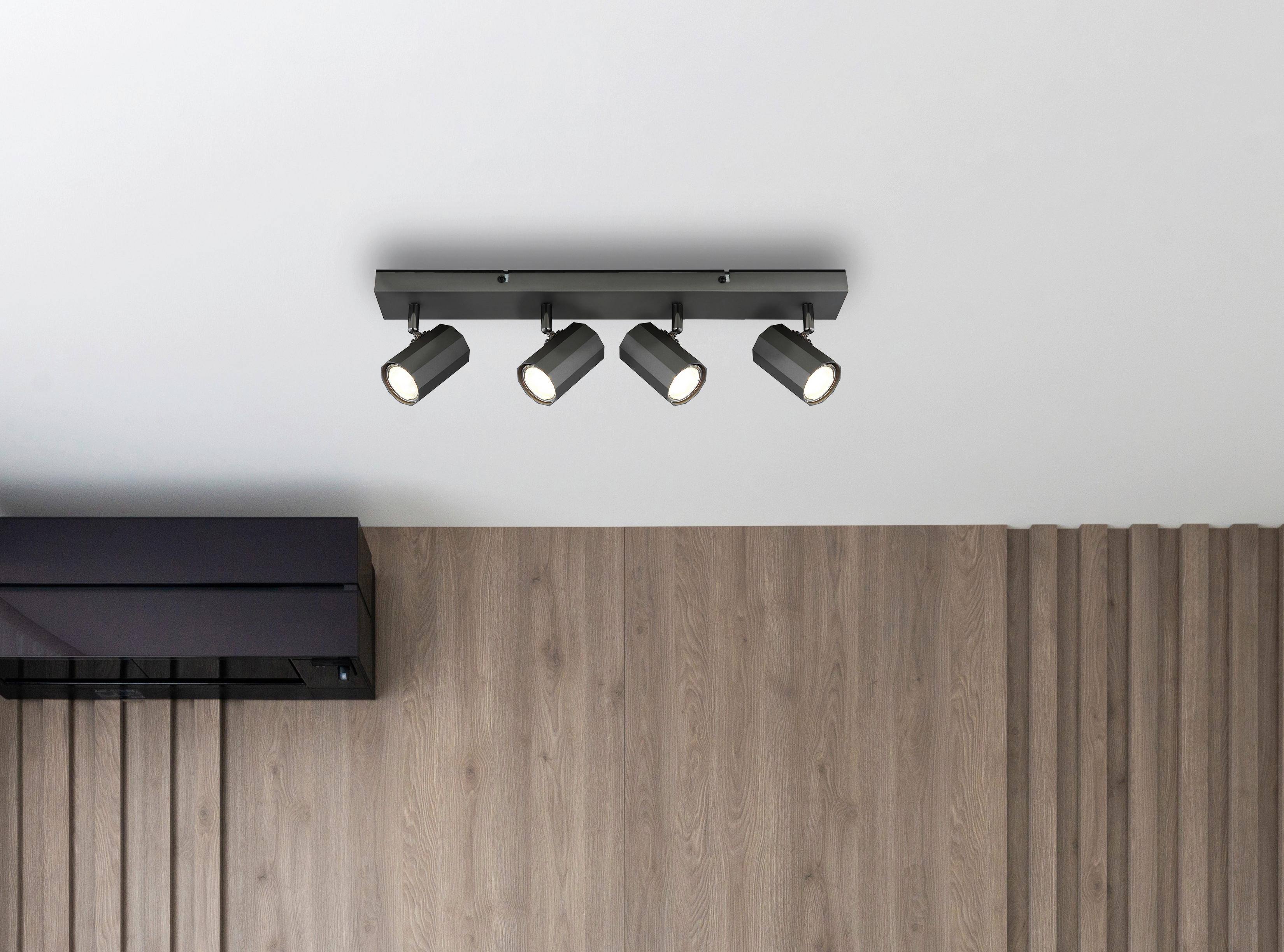 STRAHLER 57918-4 - Grau, Design, Metall (53/6/14,5cm) - Globo