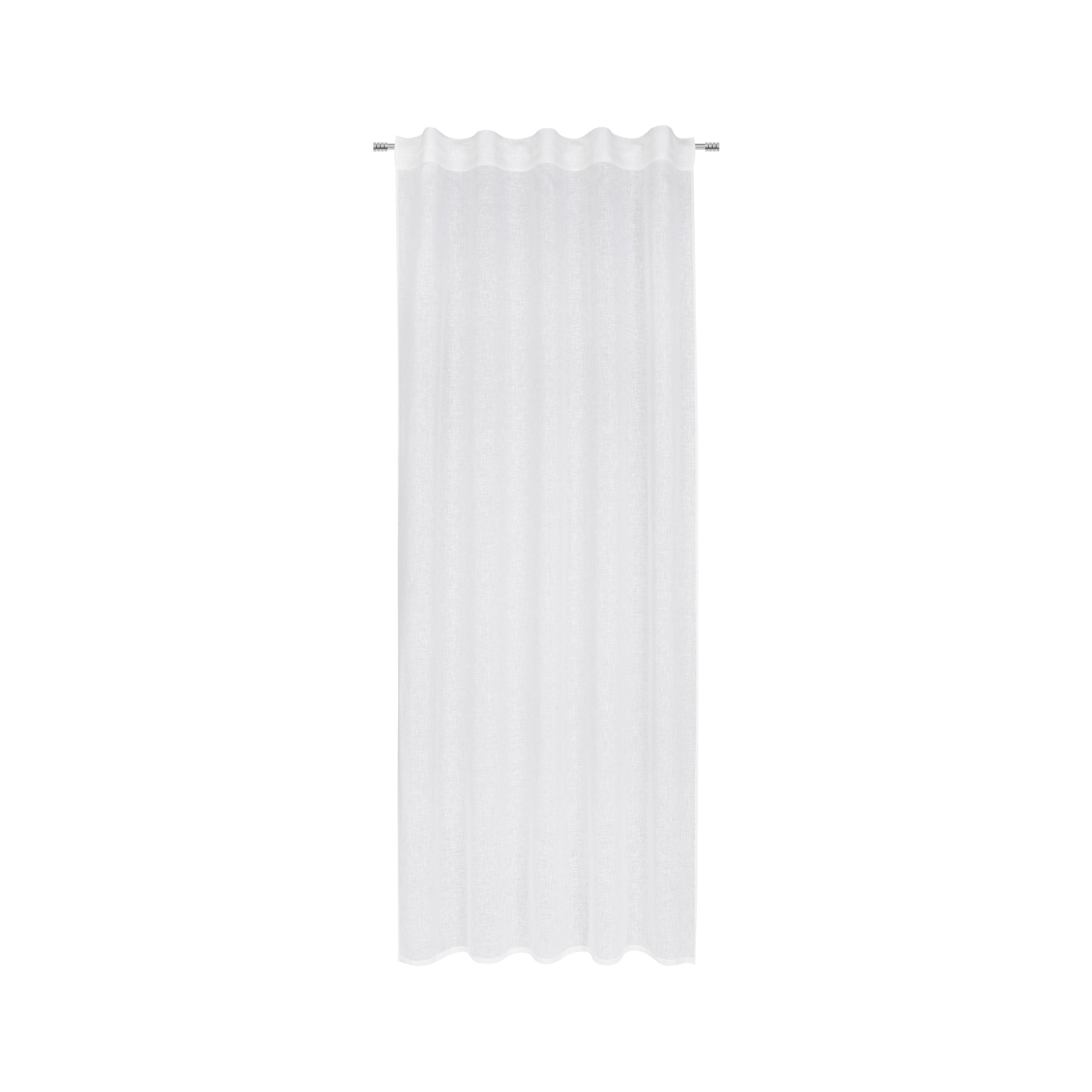 Fertigvorhang Elena ca. 140x255cm - Weiss, Konventionell, Textil (140/255cm) - Premium Living