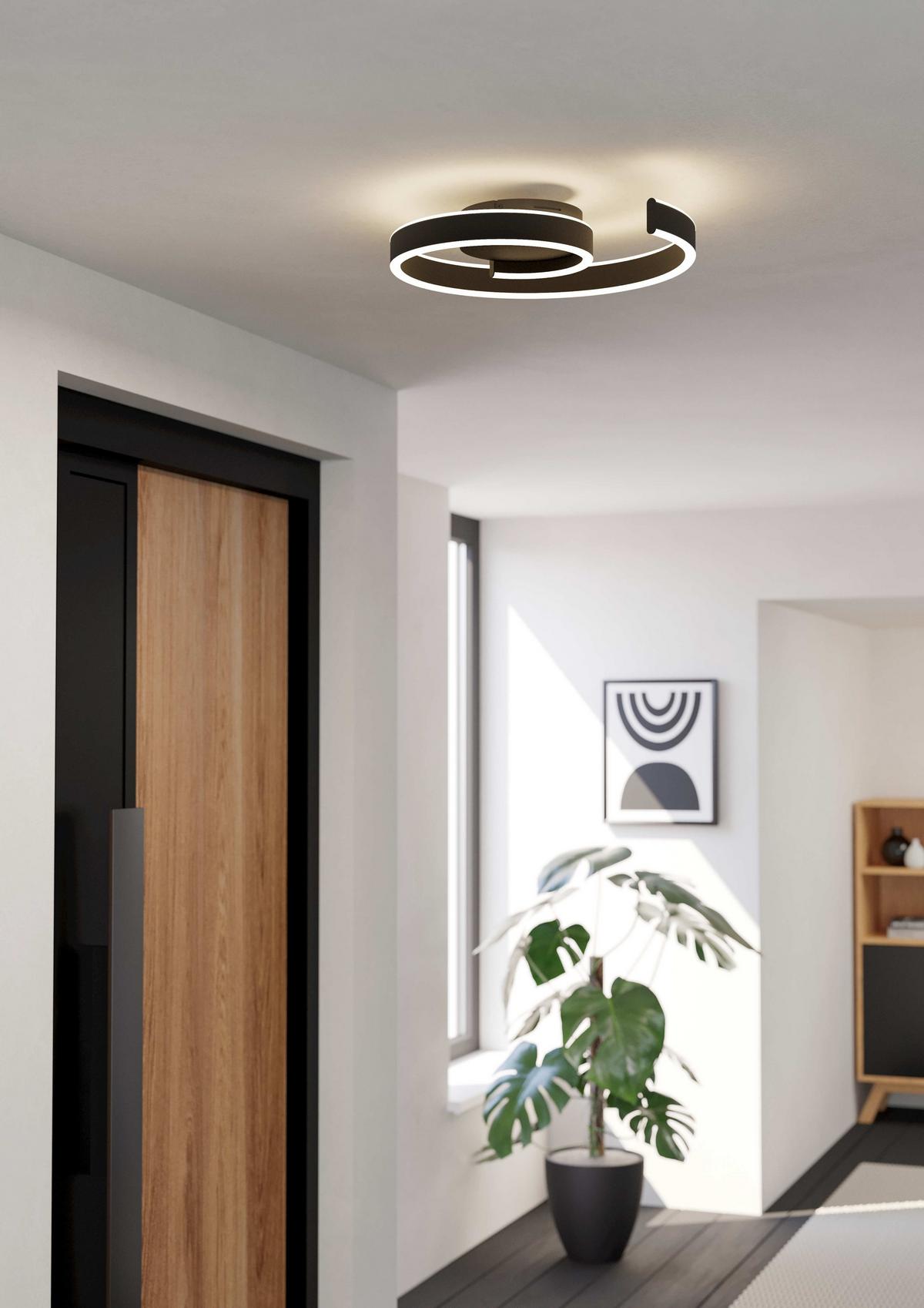 LAMPA SUFITOWA LED 901888_ANDABAIA-Z - czarny/biały, Design, tworzywo sztuczne/metal (46,5/39/7,5cm) - Eglo