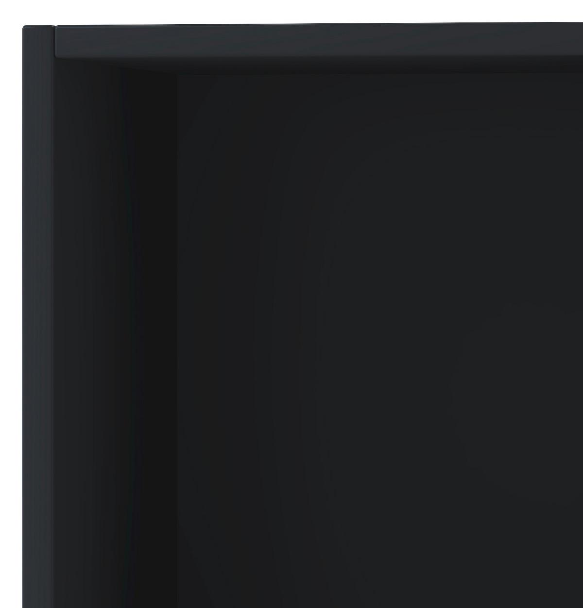 Regal Platto, Črna, 34 Cm - črna, Konvencionalno, leseni material (34/107/29cm) - MID.YOU