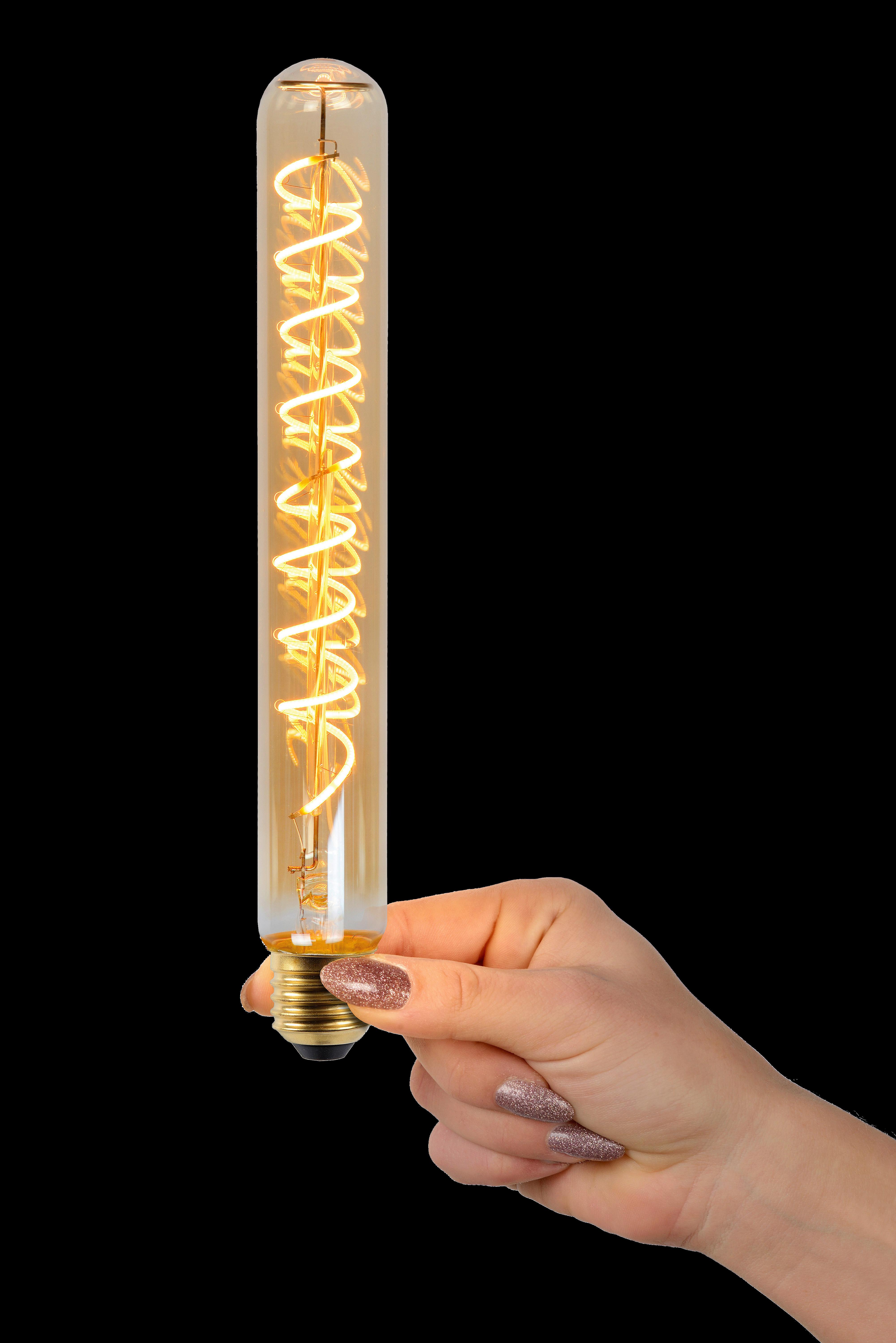 ŻARÓWKA LED 49035/25/62 T32 - kolor bursztynowy, Basics, szkło (3.2/25cm) - Lucide