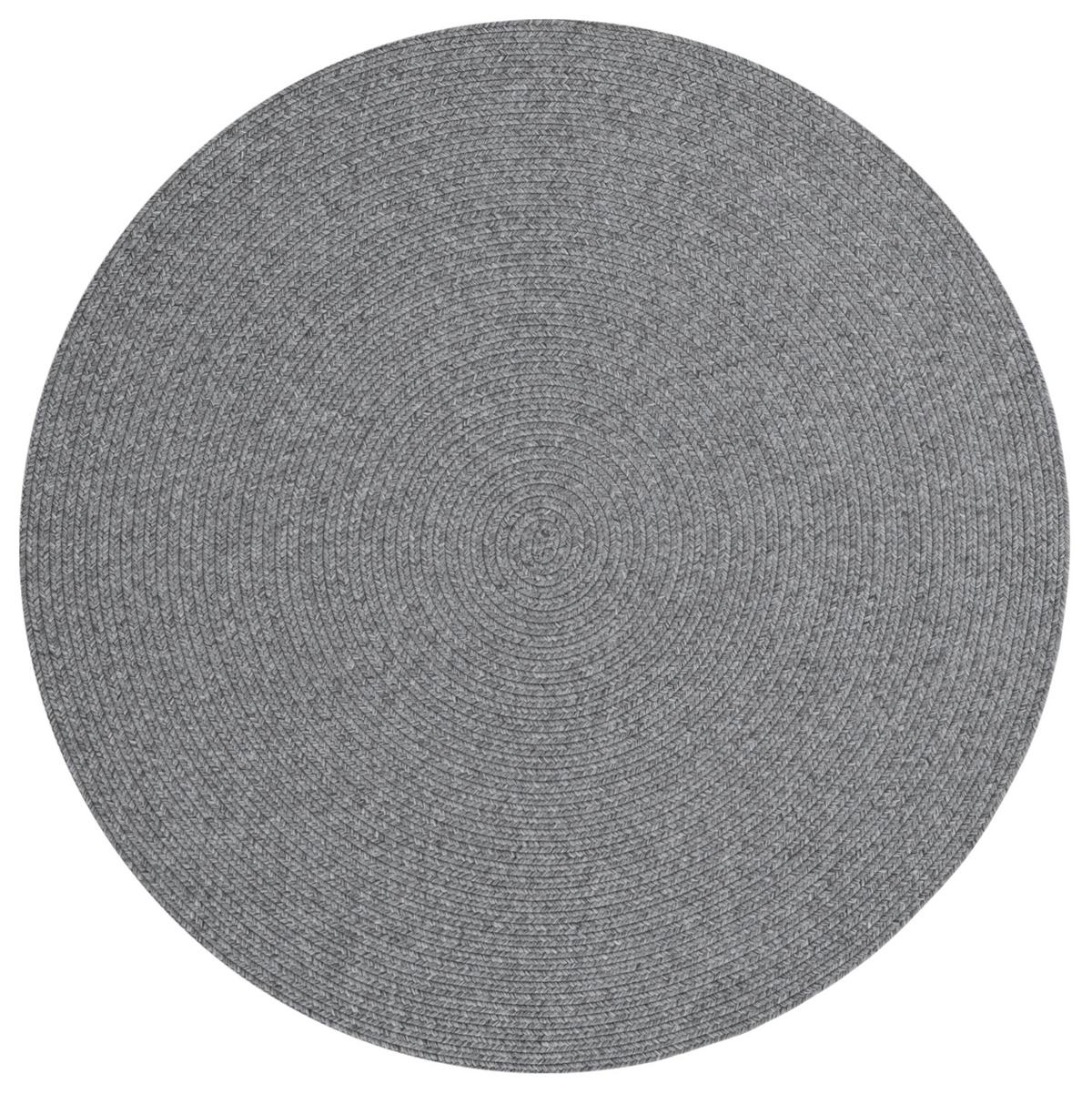 Outdoorteppich Trenzado Hellgrau Ø ca. 200cm - Hellgrau, Basics, Kunststoff (200cm)