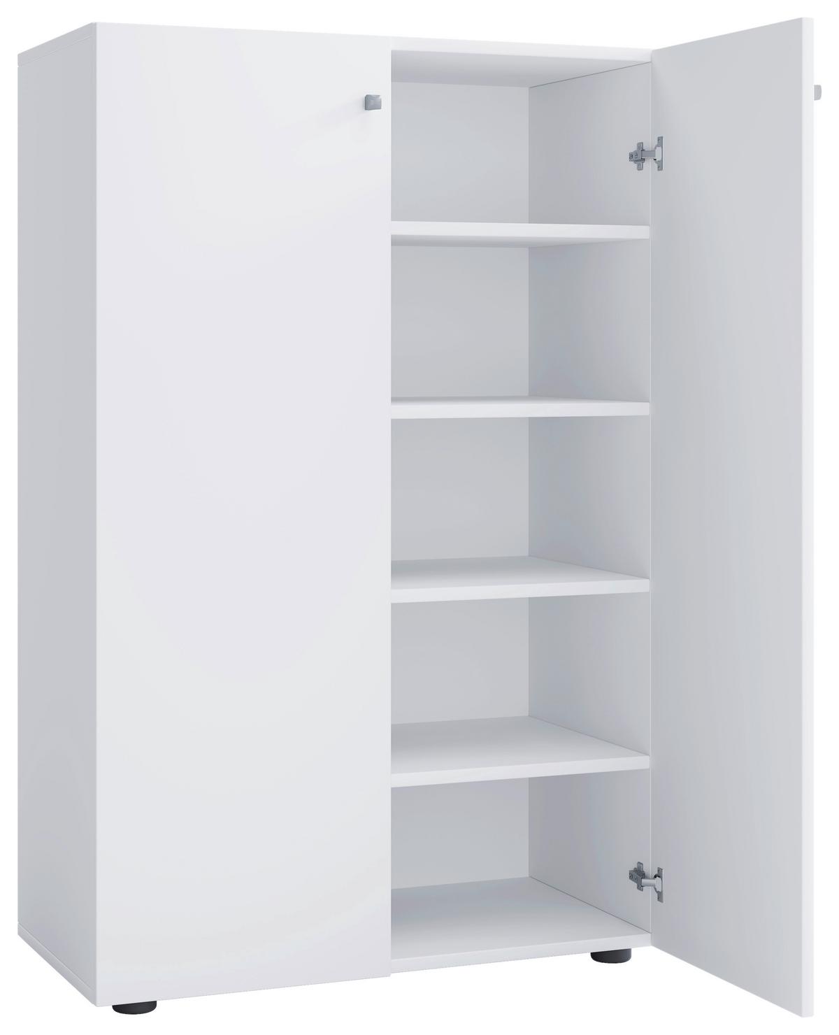 Omara Za Čevlje Lona Xl, Bela - siva/črna, Konvencionalno, umetna masa/leseni material (70/110/39cm) - MID.YOU