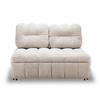 SLAAPBANK LIARA - Beige/Zwart, Modern, Hout/Textiel (137/87/110cm) - Bessagi Home