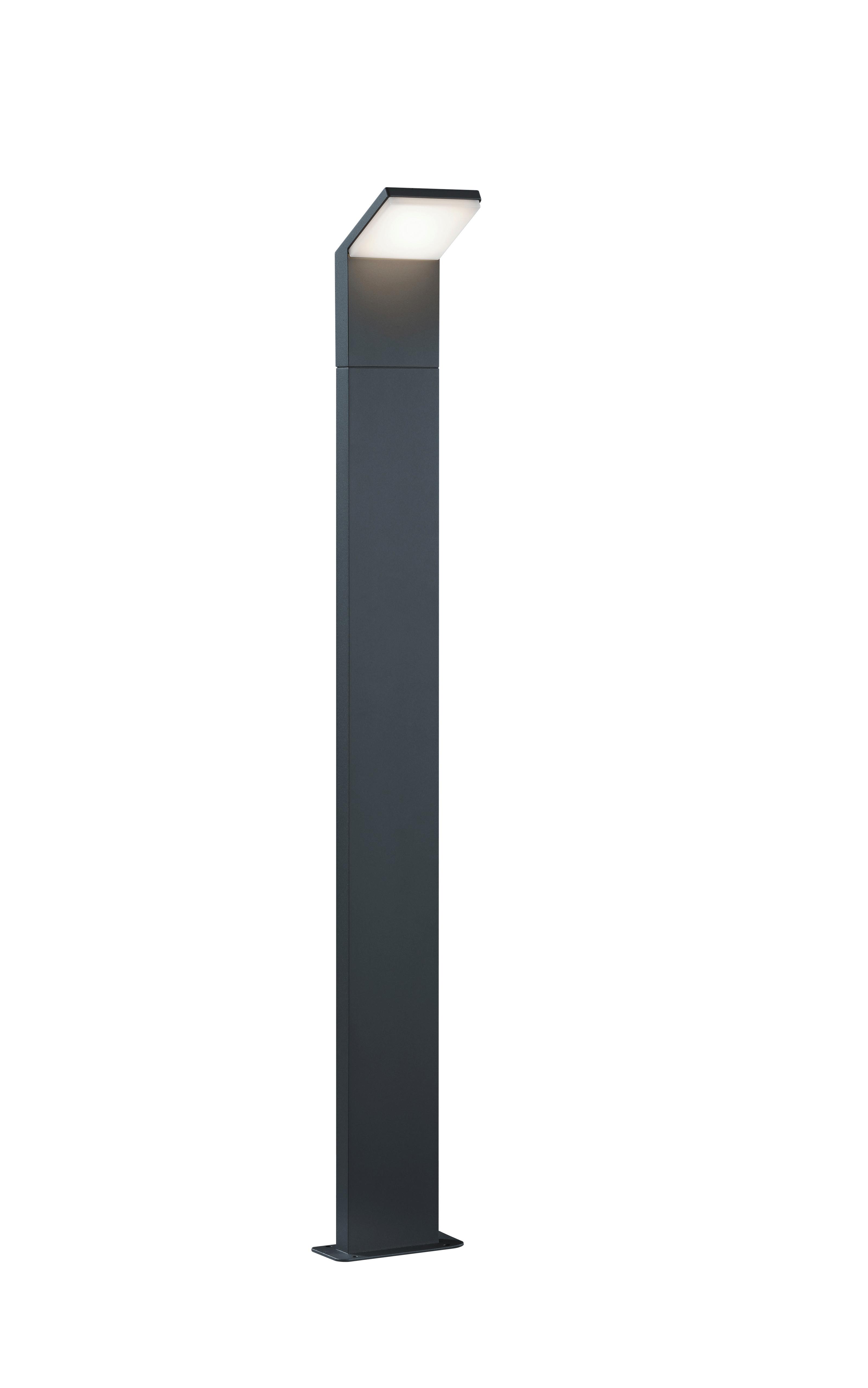 Wegeleuchte Pearl in Anthrazit max. 9 Watt - Anthrazit, Design, Metall (12,5/14/100cm) - Trio Leuchten