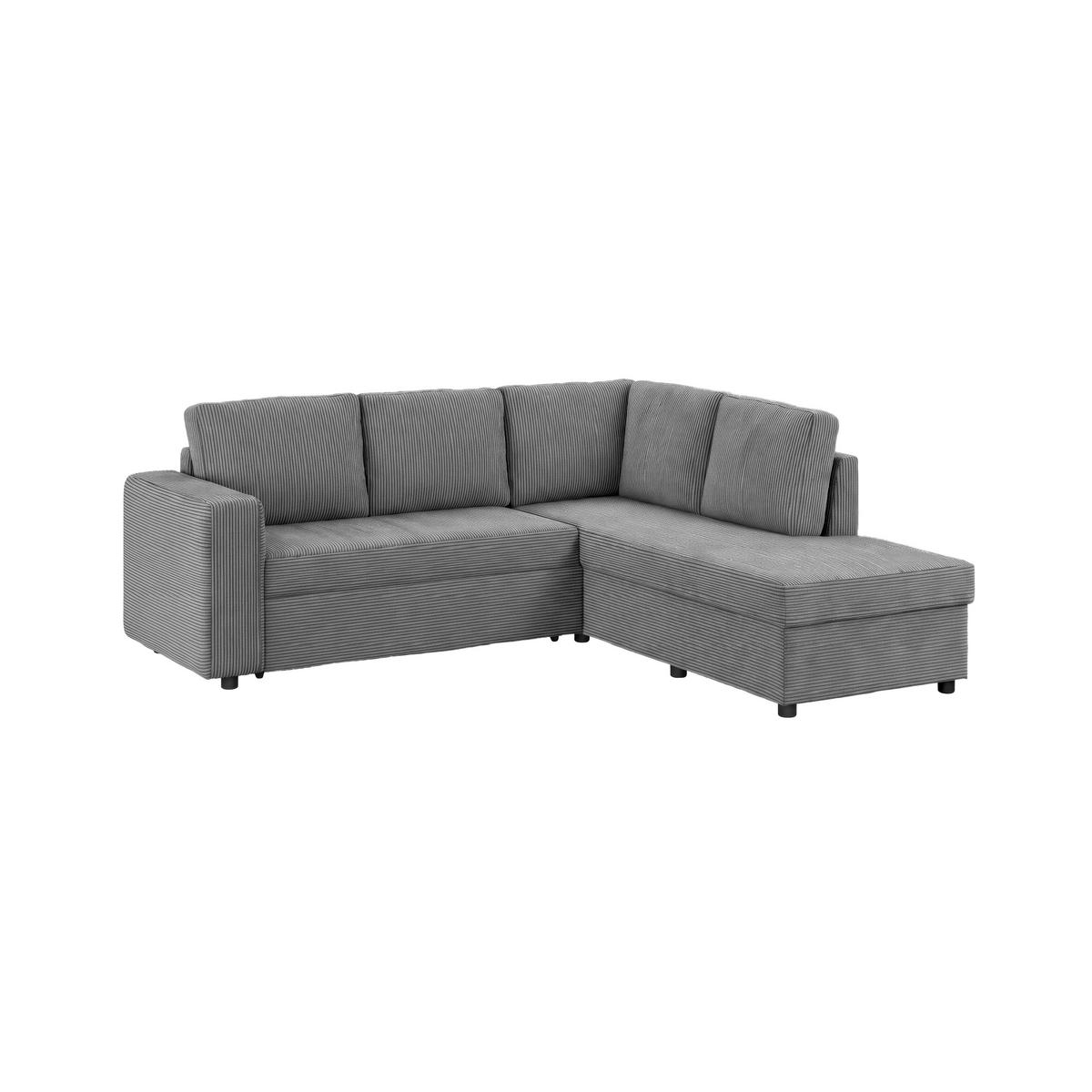Colțar Toulouse - antracit, Trend, lemn/metal (224/206cm)