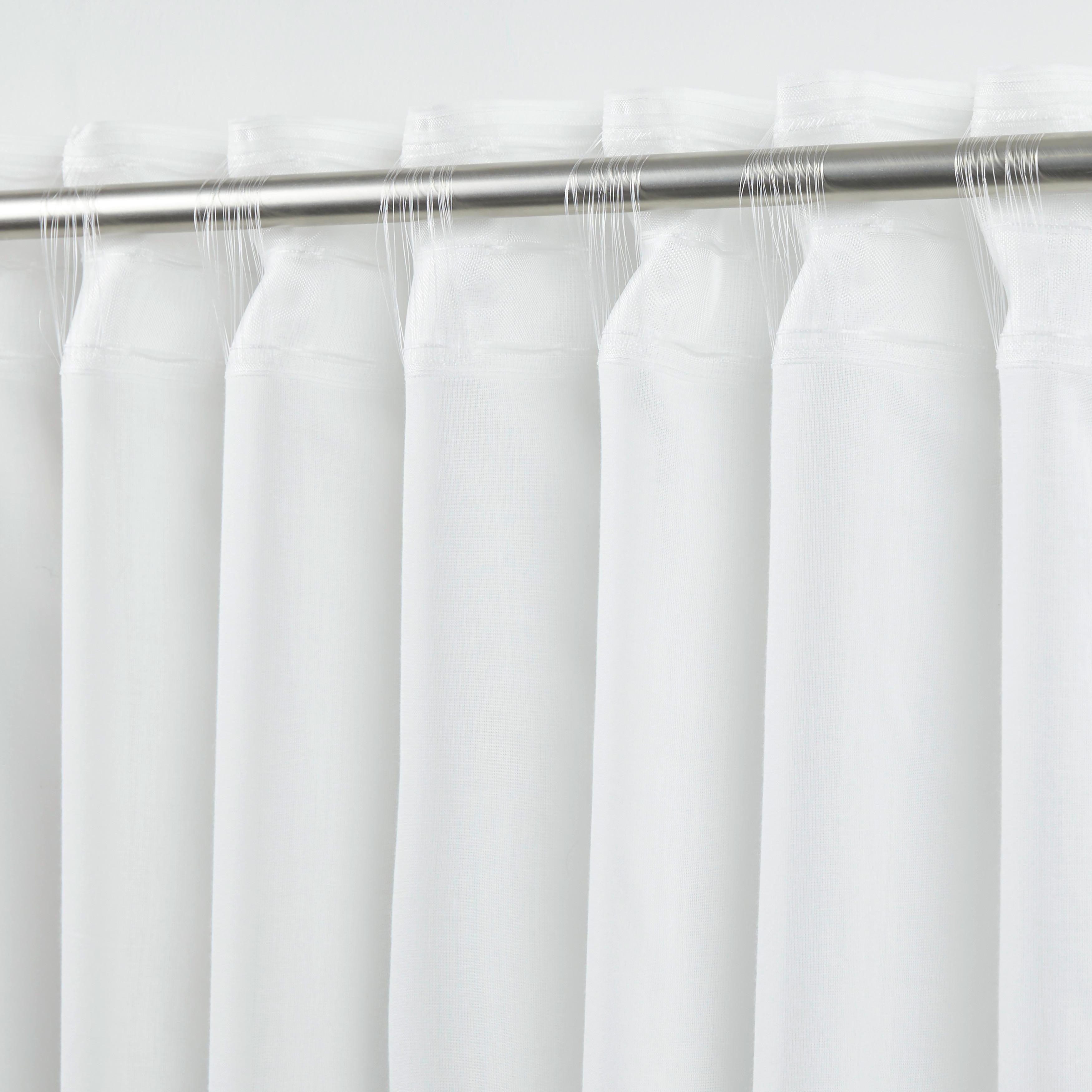 GARDINLÄNGD BIO-LUISE 2 STK. - vit, Natur, textil (140/267cm) - ecoTree