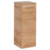 Midischrank B.Perfekt Eichefarben hängend - Eichefarben/Silberfarben, MODERN, Glas/Holzwerkstoff (30,5/81/32cm) - MID.YOU