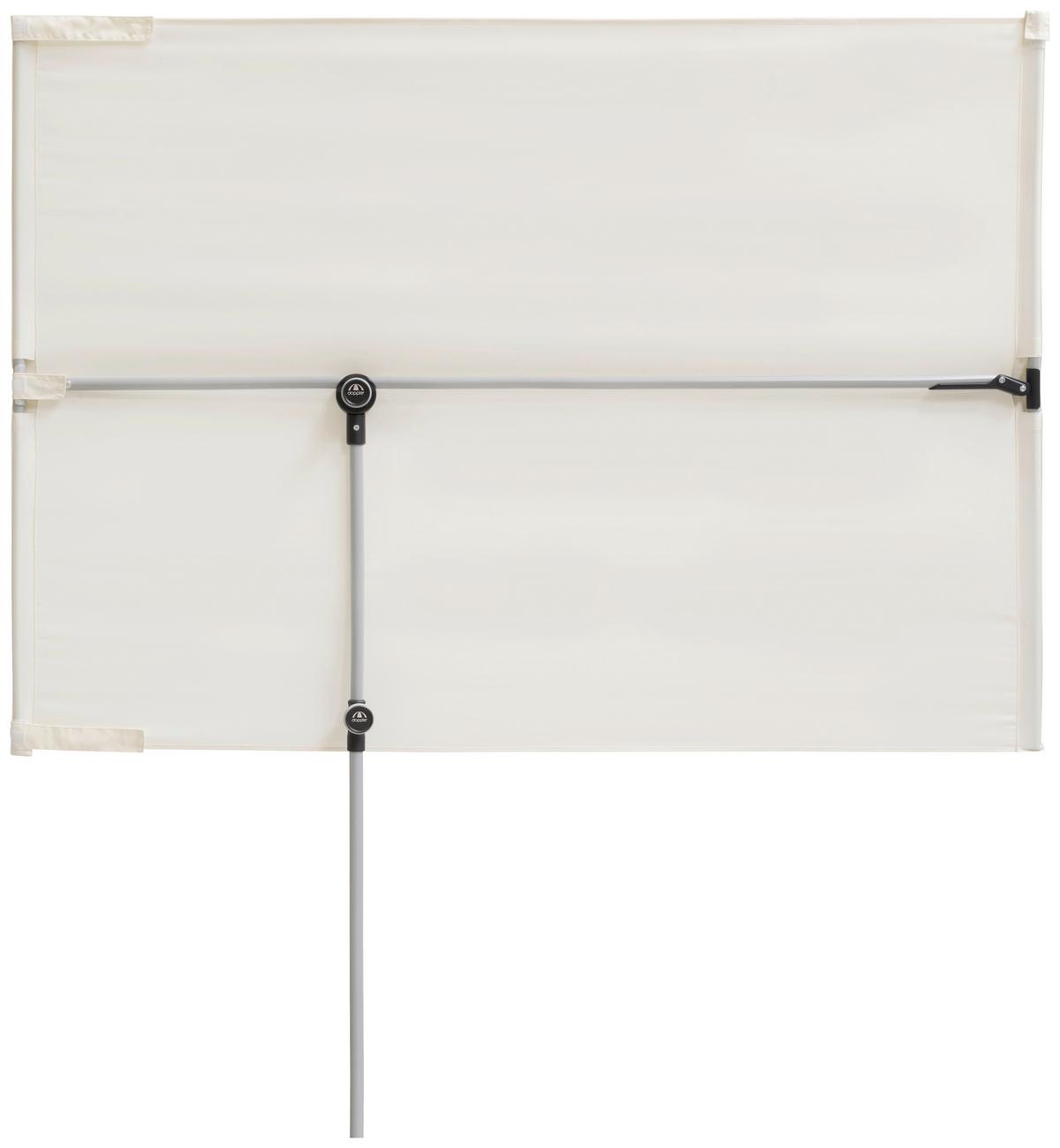 Sonnenschirm Active Balkonblende Naturfarben - Alufarben/Naturfarben, Design, Textil/Metall (180/130cm) - Doppler