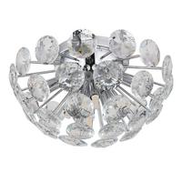 Deckenleuchte 16047dc Virina - Klar/Chromfarben, Konventionell, Glas/Metall (39/22cm) - Globo