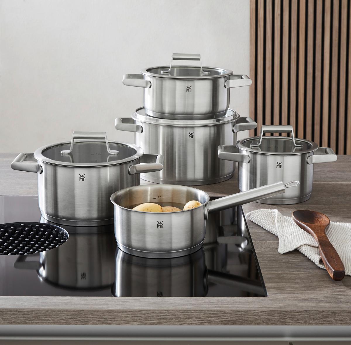 Kochtopfset WMF Comfort Line Edelstahlfarben 5-teilig - Edelstahlfarben, KONVENTIONELL, Metall (29/53,1/23,2cm) - WMF