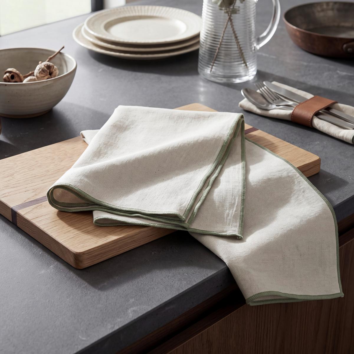 Konyharuhaszett 2db Henni 50/70 - zöld, textil (50/70cm) - Mömax