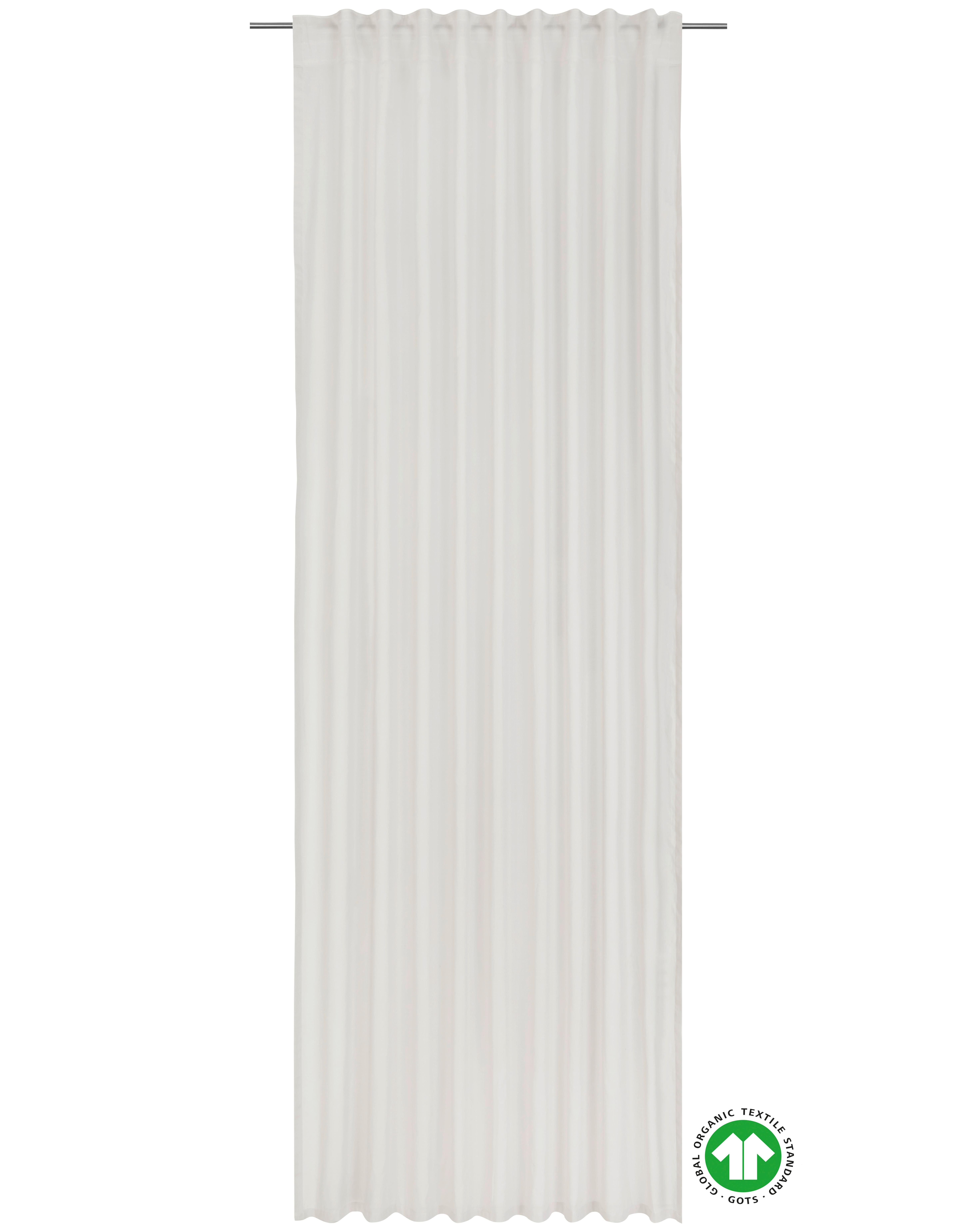 GARDINLÄNGD BIO-LUISE 2 STK. - vit, Natur, textil (140/267cm) - ecoTree