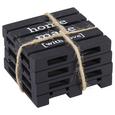 Untersetzerset Connor verschiedene Farben - Schwarz/Braun, MODERN, Holzwerkstoff (10/10/6cm) Untersetzerset Connor verschiedene Farben - Schwarz/Braun, MODERN, Holzwerkstoff (10/10/6cm)