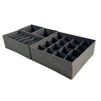 Set Kutija Za Odlaganje Ludwig - tamno siva, Moderno, papir/tekstil - Mömax