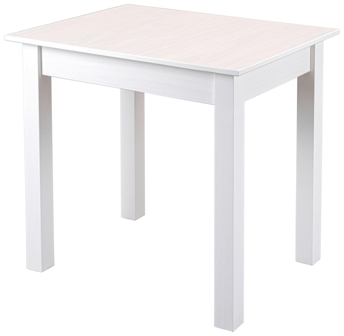 Esstisch Chilly Home ca. 60x76x80 cm Weiß - Weiß, KONVENTIONELL, Holz (60/76/80cm) - MID.YOU