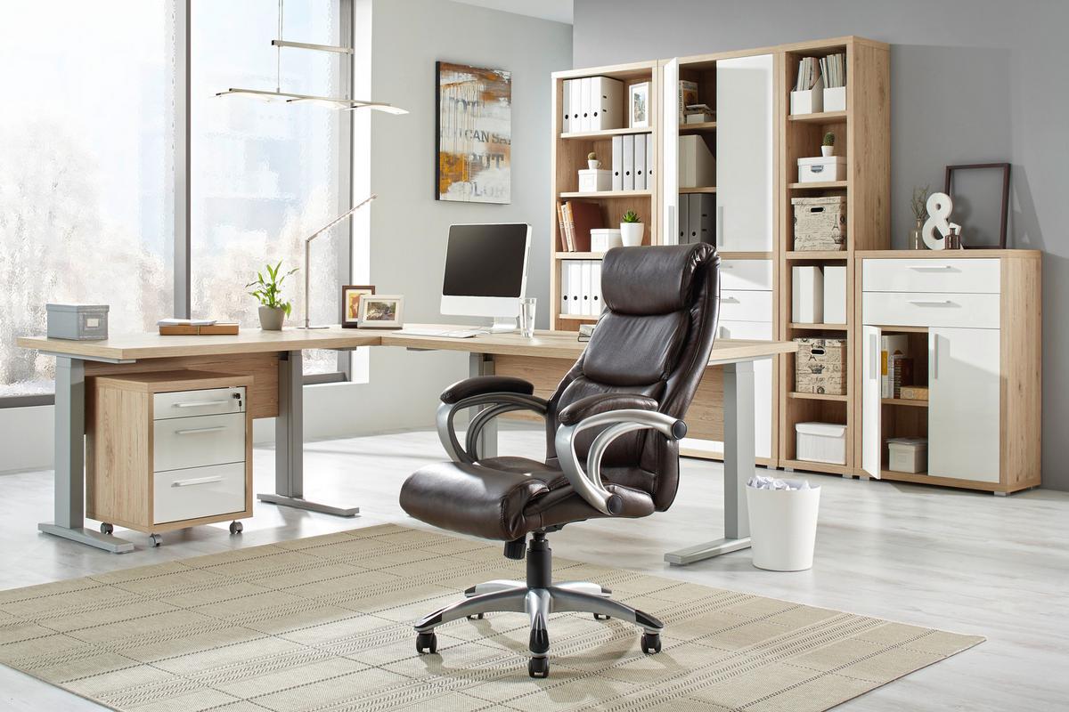 Regal MASSICCIO - Weiß, MODERN, Holz/Holzwerkstoff (44/220/36cm)