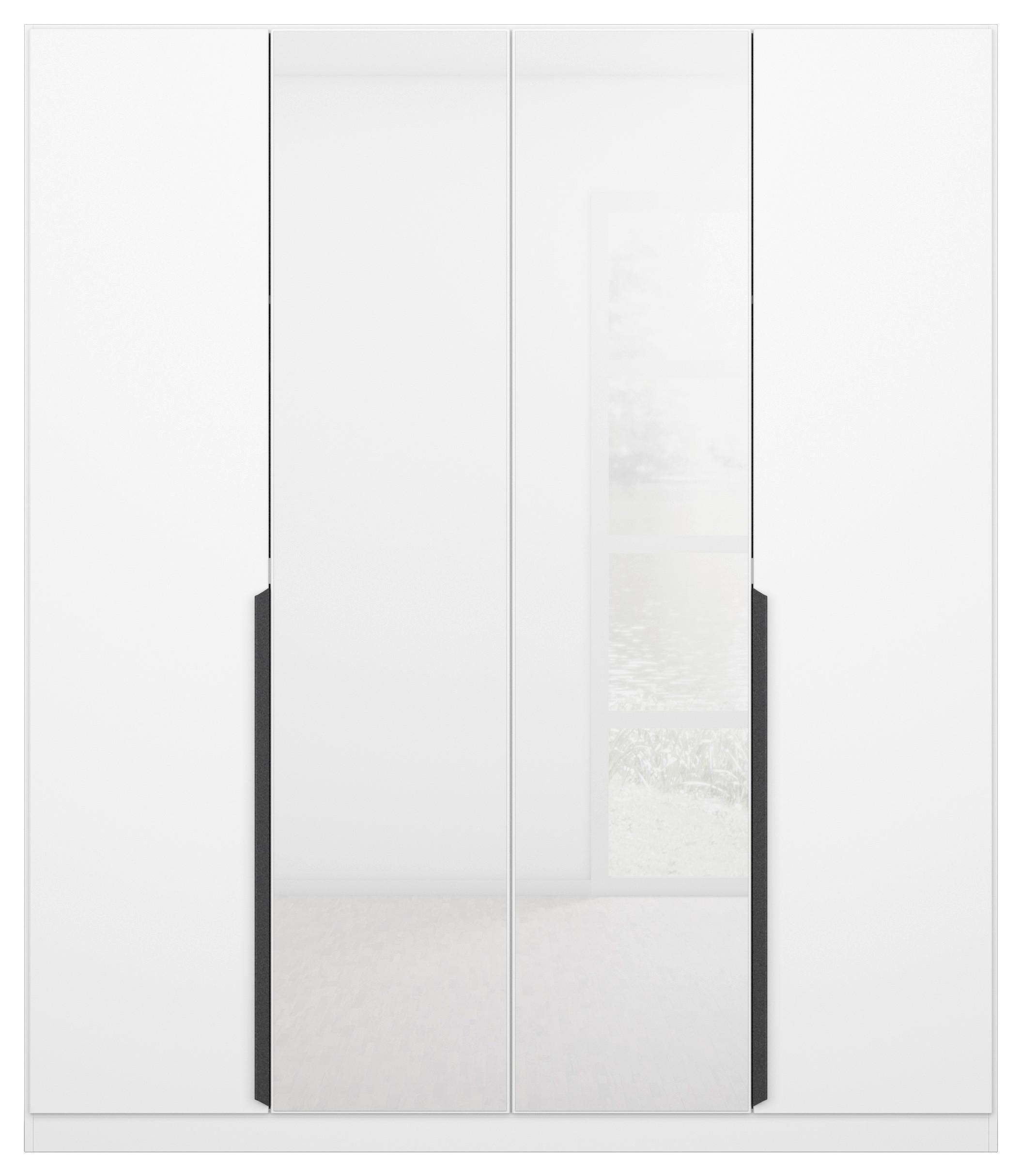 Ormar S Klasičnim Vratima Artemis - bijela/siva, Moderno, staklo/drvni materijal (181/210/54cm) - Modern Living