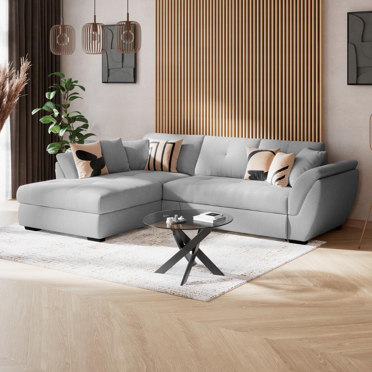 Coltar BERISSO NEW - gri deschis, Konventionell, textil (187/278cm) - Ondega