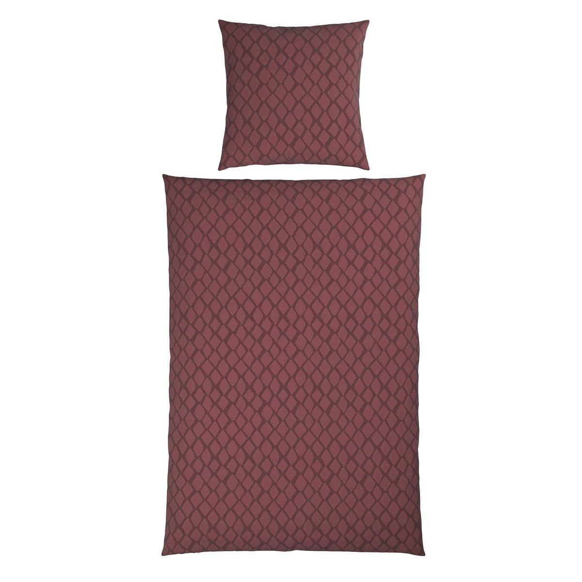 POŚCIEL DWUSTRONNA SNAKO - wiśniowoczerwony, Design, tkanina (155/220cm) - Dieter Knoll