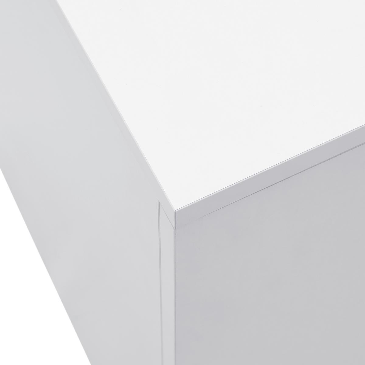 TV-Element Delio Weiß - Schwarz/Weiß, MODERN, Holzwerkstoff/Kunststoff (190/150/42cm) - Mömax