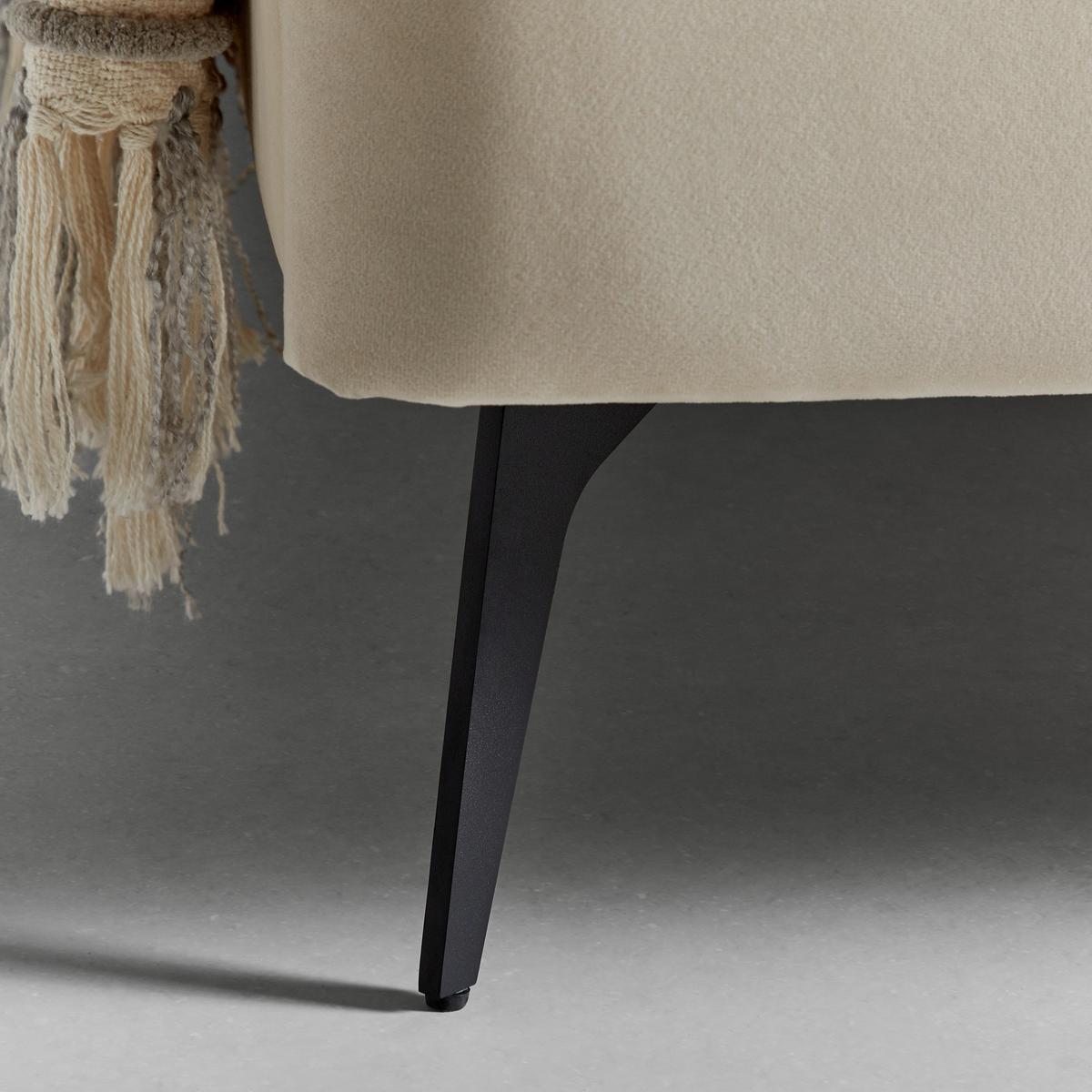 Polsterbett Malea ca. 180x200 cm Beige - Beige/Schwarz, MODERN, Holz/Textil (180/200cm) - Bessagi Home