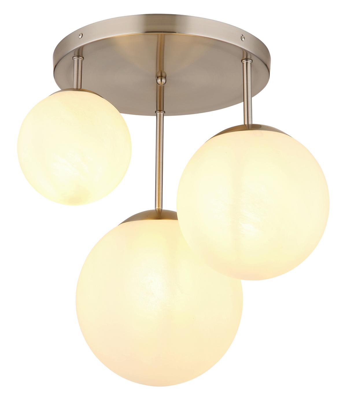 Stropna Svjetiljka Kop - boje nikla/opalna, Basics, staklo/metal (45/44cm) - Globo
