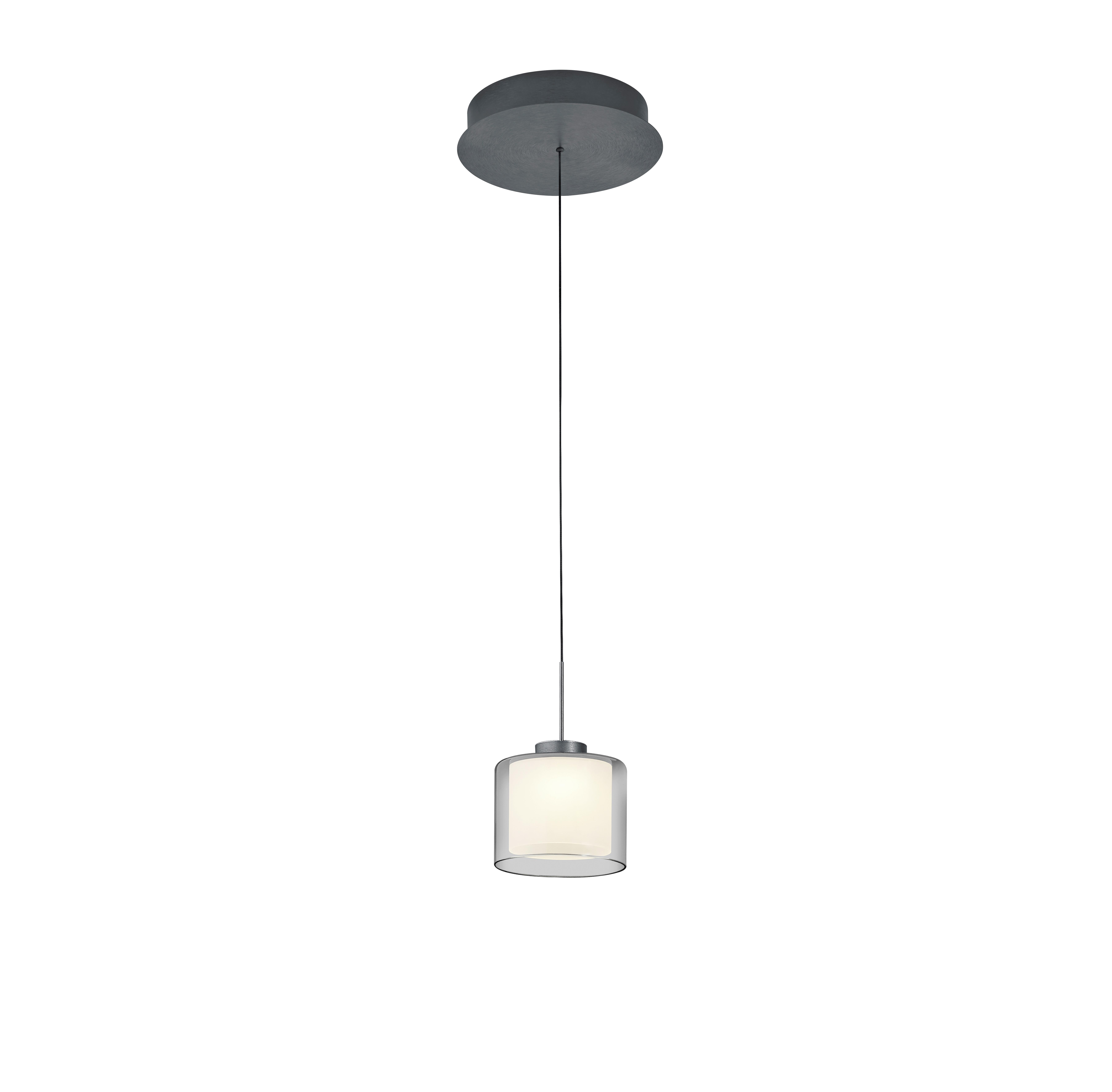 LAMPA WISZĄCA LED 20648/1-39 KLARA - antracytowy, Basics, metal (26/60-180cm) - elements by BANKAMP