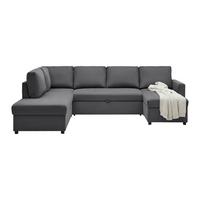 Sarokkanapé Martina - antracit, Modern, faalapú anyag/textil (204/89cm) - Mömax