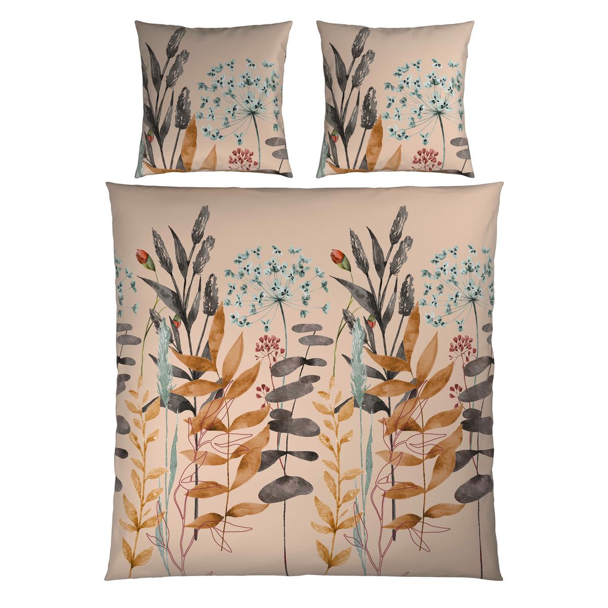 Bettwäsche Leavi XXL Beige ca. 200x200cm - Beige, MODERN, Textil (200/200cm) - Mömax